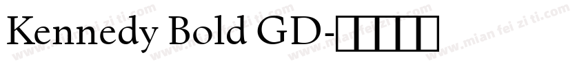 Kennedy Bold GD字体转换